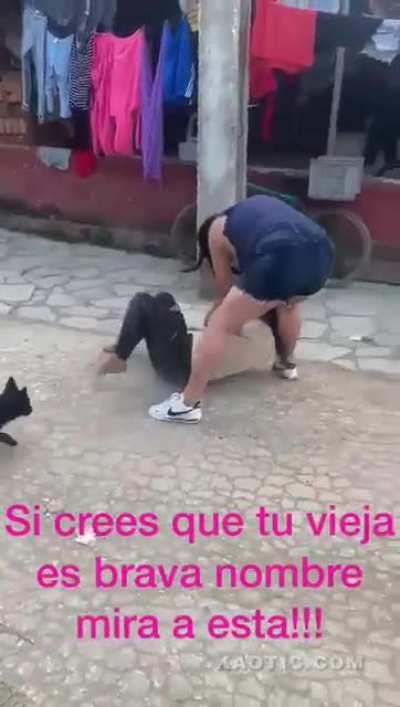 She's lucky that them slams didnt fully connect or this could of gone south real quick....