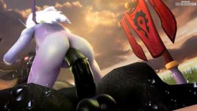 Nightborne Riding Horsecock [World of Warcraft](The Firebrand)