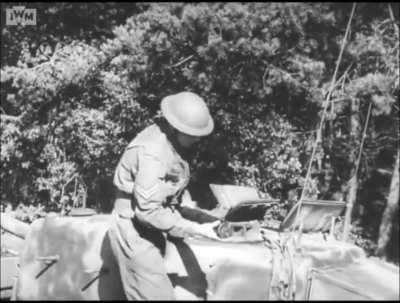 Solid and High Explosive AP shells embedded in armor from an Instructional Film on how to deal with knocked out tanks