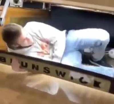 .......And then he turned into bowling pins