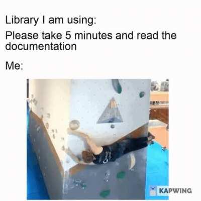 Just do your thing already