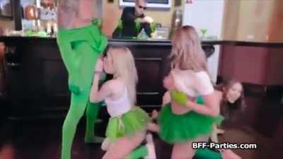 Besties blowing one by one