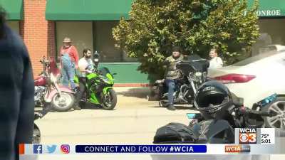 Two people injured after their motorcycle was hit by drunk off-duty cop, who wasn't given a breathalyzer or arrested. Protest held outside police station after Sergeant Egan was charged with DUI a week later.