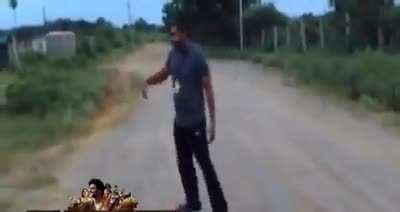 Jakkanna 'composing' with Peddanna.