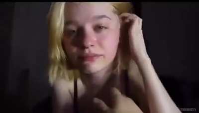 Remind her to say thanks for being allowed to suck cock