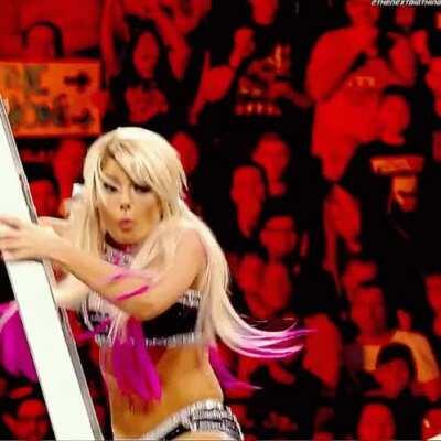 Charlotte stops Alexa by the seat of her pants