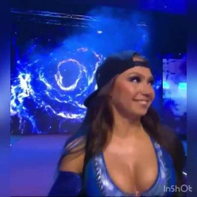 Making her way to the ring