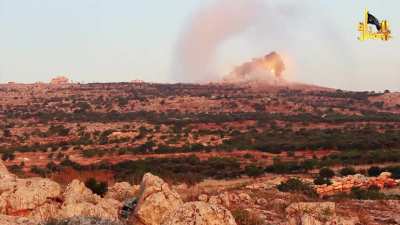 Jabhat al-Nusra SVBIED detonates next to an SAA held restaurant in the town of Ariha during the end of the 2014 Idlib Offensive, Idlib Governorate, May 25th 2014