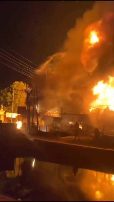 Gas Pump Caught Fire, Makes Hot Flaming Shrooms