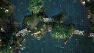 [OC] Magical Bridge Over the River in Rain Animated Battlemap [FHD][48x27]