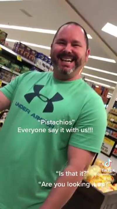 Who knew the word “pistachios” could bring on so much laughter 😆