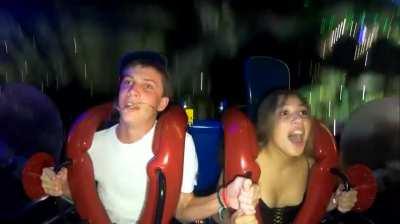 Accidentally flashing hot tits in white bra