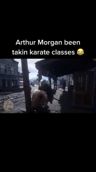 Arthur got a black belt