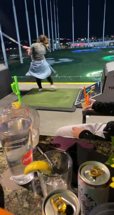 HMC while I hit balls