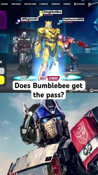 Does Bumblebee get to say the word?