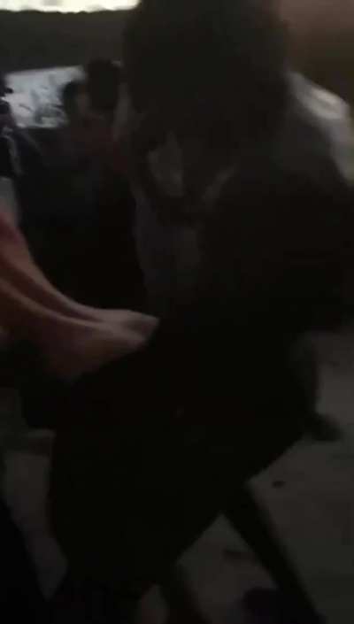 Cuck jerks off while the whole village takes turns on his wife