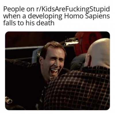 I too find the near death of children amusing