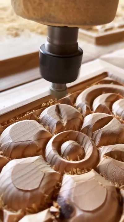 2.5 D CNC wood carving