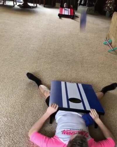 Playing a Game of Cornhole