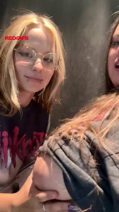 What girls get up to in the club bathroom