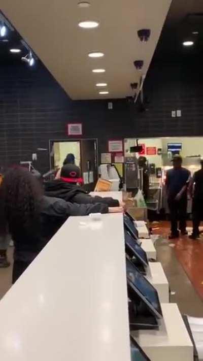 Trashing a McDonalds