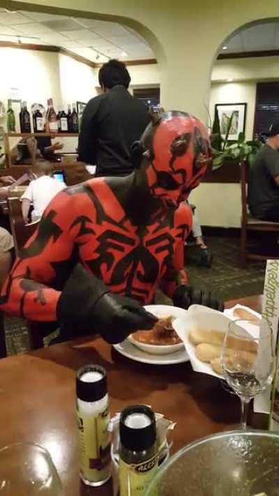 My Darth Maul costume at Comicon