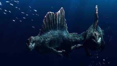 Spinosaurus Swiming - Julian Johnson-mortimer