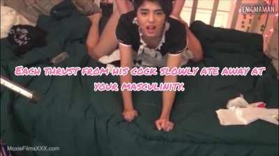 Best Friend Caption Caught Cum On Ass Cumshot Femboy Maid Pronebone Sissy Tomboy Porn GIF by enigmaman94