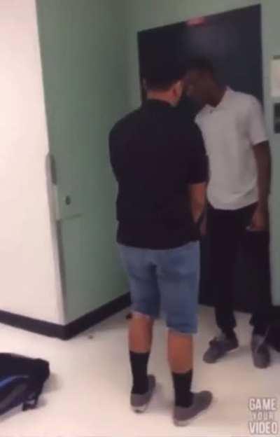 nigga had to process the intimidation after bro threw his shit