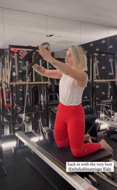 Working out at the gym | IG story 6/5/24