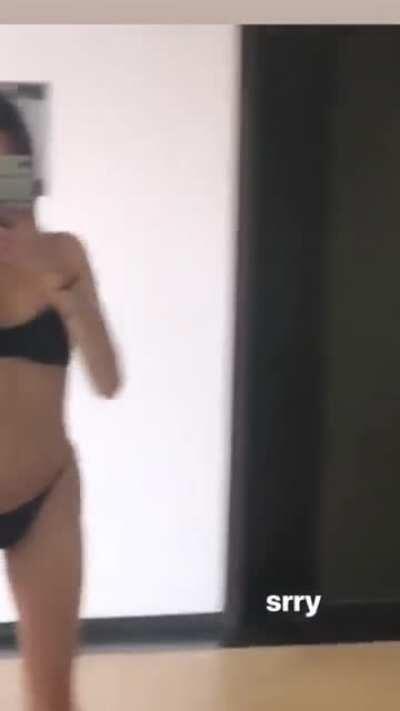 Apologizing for the stroke she gave us