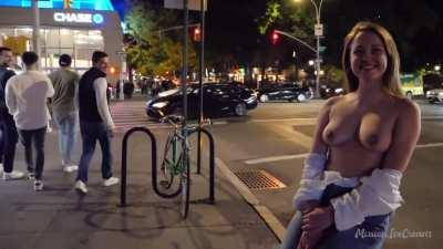 Cute slut shows off the goods