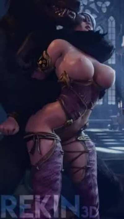 Ivy X Werewolf Fuck [Rekin3D]