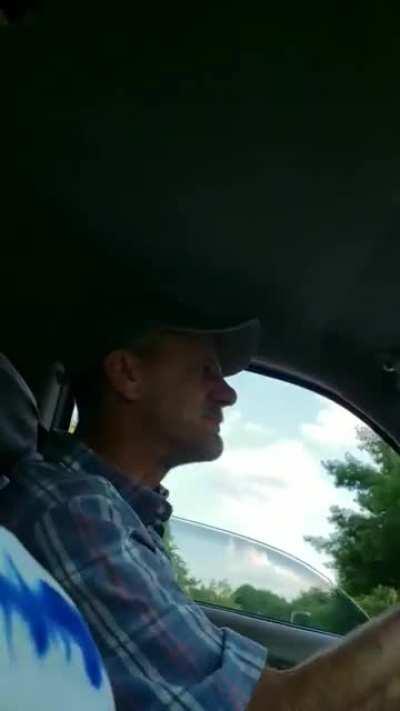 Spraying fart spray in the car