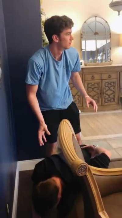 Charlie got back pranked