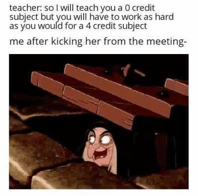 Dropped the class as well