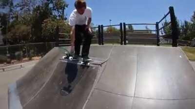 WCGW skating using a glass skateboard
