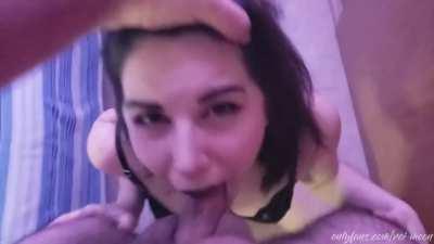 Rei Moon - Gothic Slave Throat Gets USED - Rough Facefuck.