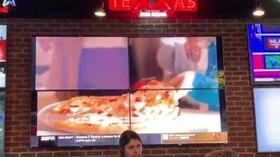 This one Out of Sync big screen tv