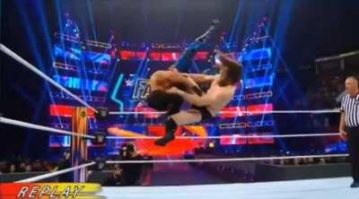 Daniel Bryan’s impactful mid-air Running Knee to Mustafa Ali