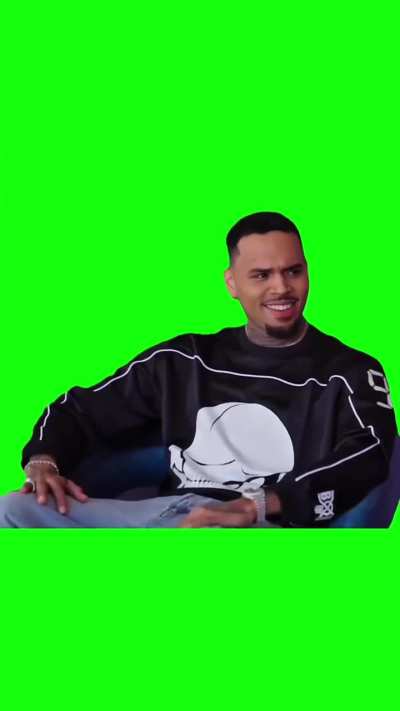 Chris brown hell naw Green Screen