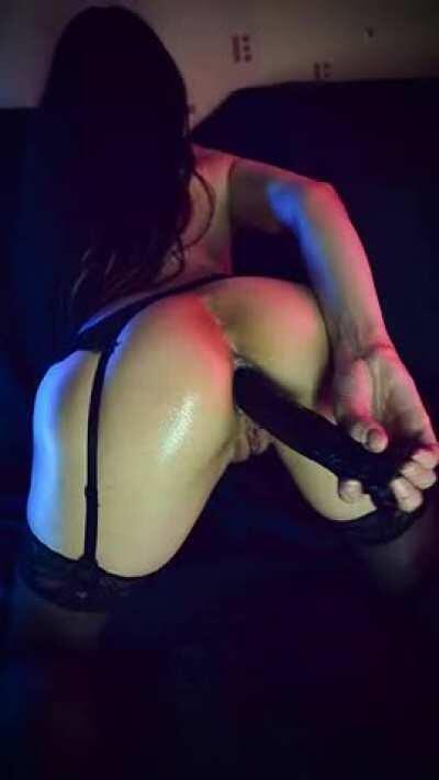 Nine inches, hmm, no problem! My ass loves it!