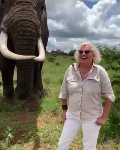 She’s lucky he didn’t get her nose.