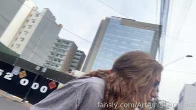 My new cumwalk + cum taxi-ride!!