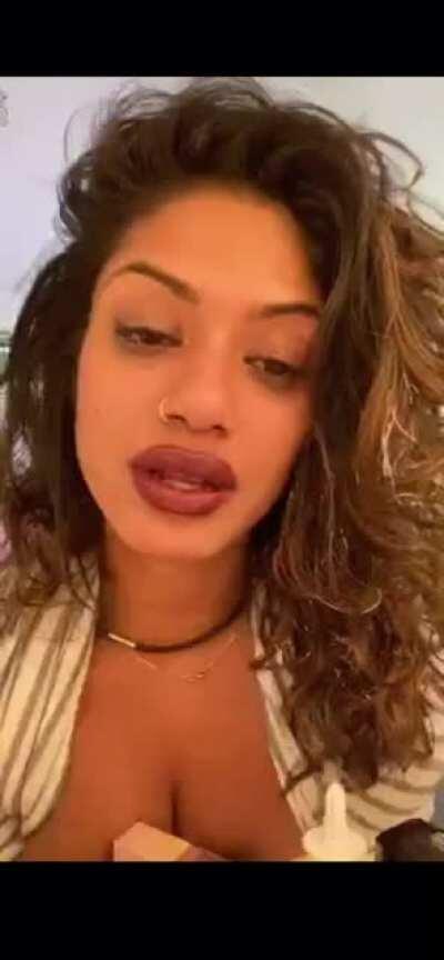 She’s on something alright