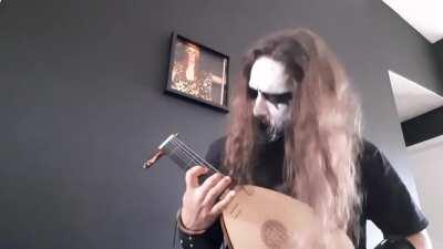 [LFA] Black Metal Bard (Human/Bard w celtic dragon on the lute)