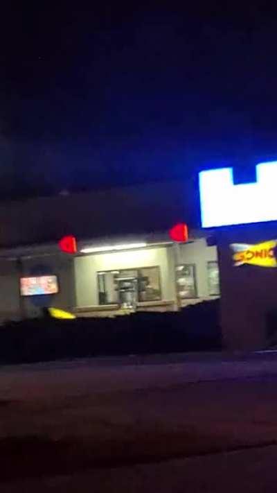 Sanic sign having a stronk