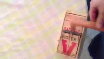 Perfectly cut hotdog