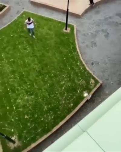 Backflip from a building