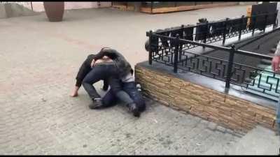 drunk fight somewhere in russia